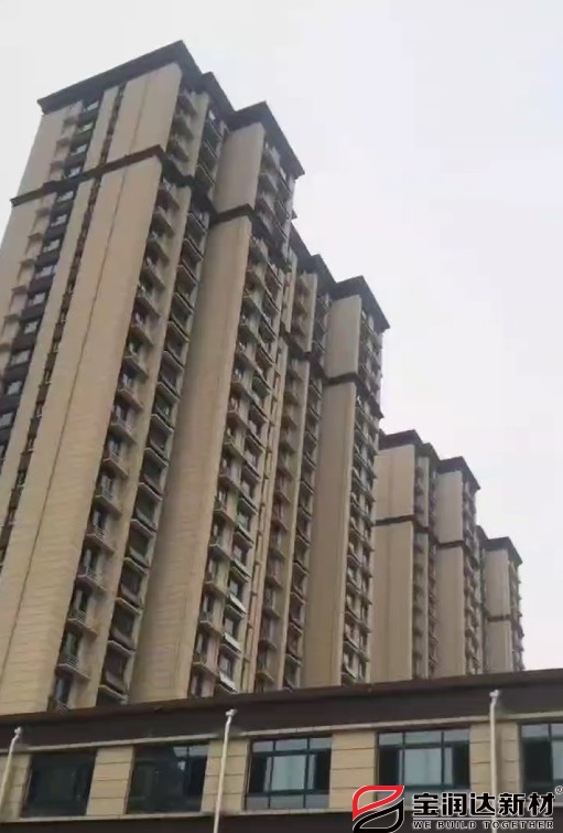 外墙保温装饰一体板应用东明碧水学府